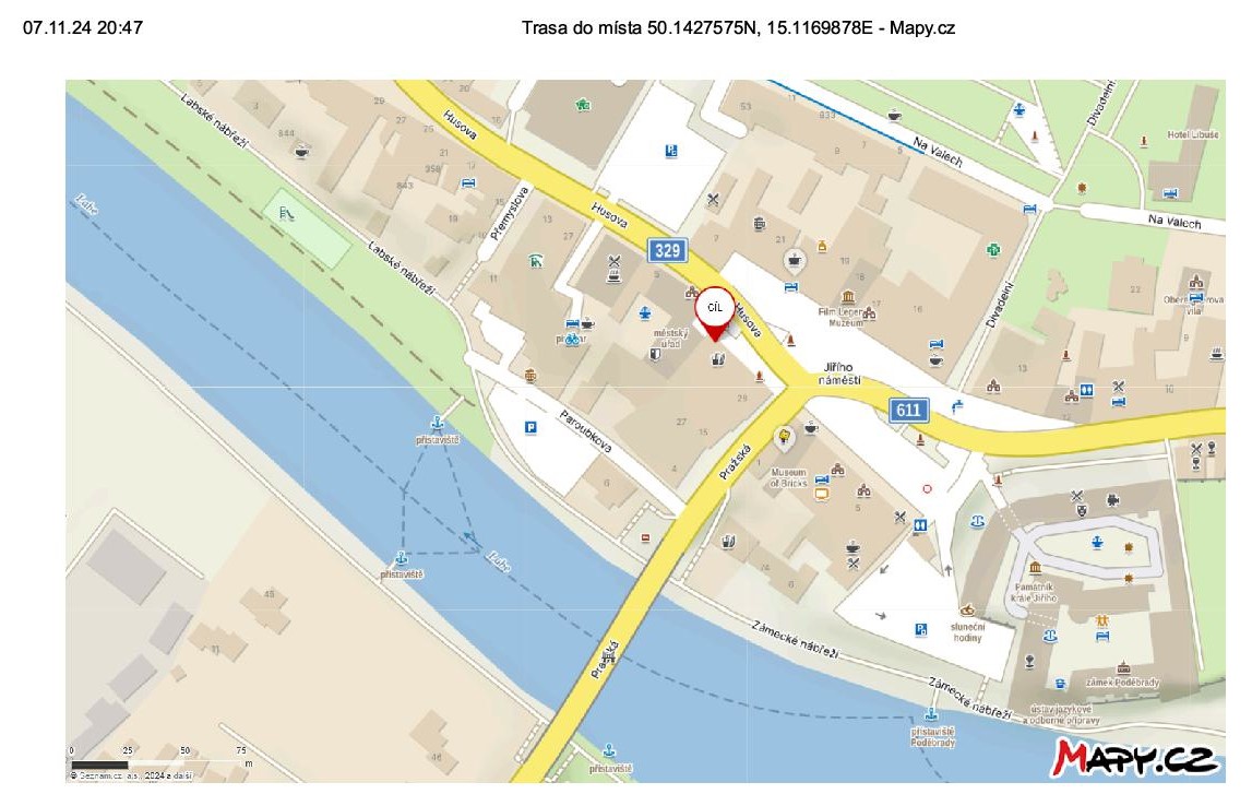 Trasa do místa 50.1427575N, 15.1169878E - Mapy.cz1